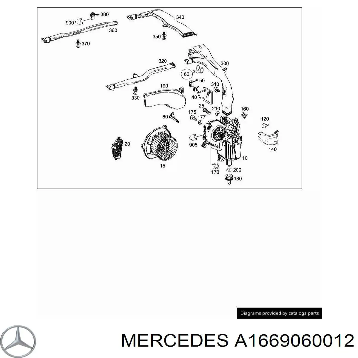 A1669060012 Mercedes 