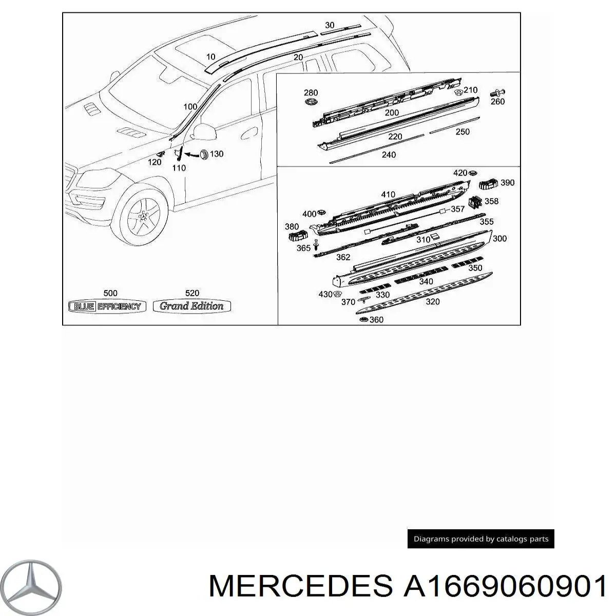  Mercedes A1669060901 ціна, від 50.68 USD