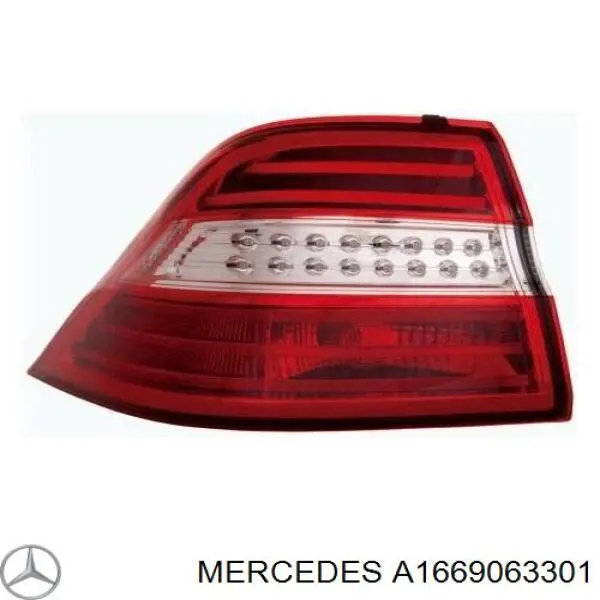 Купити A1669063301 Mercedes Лівий стоп