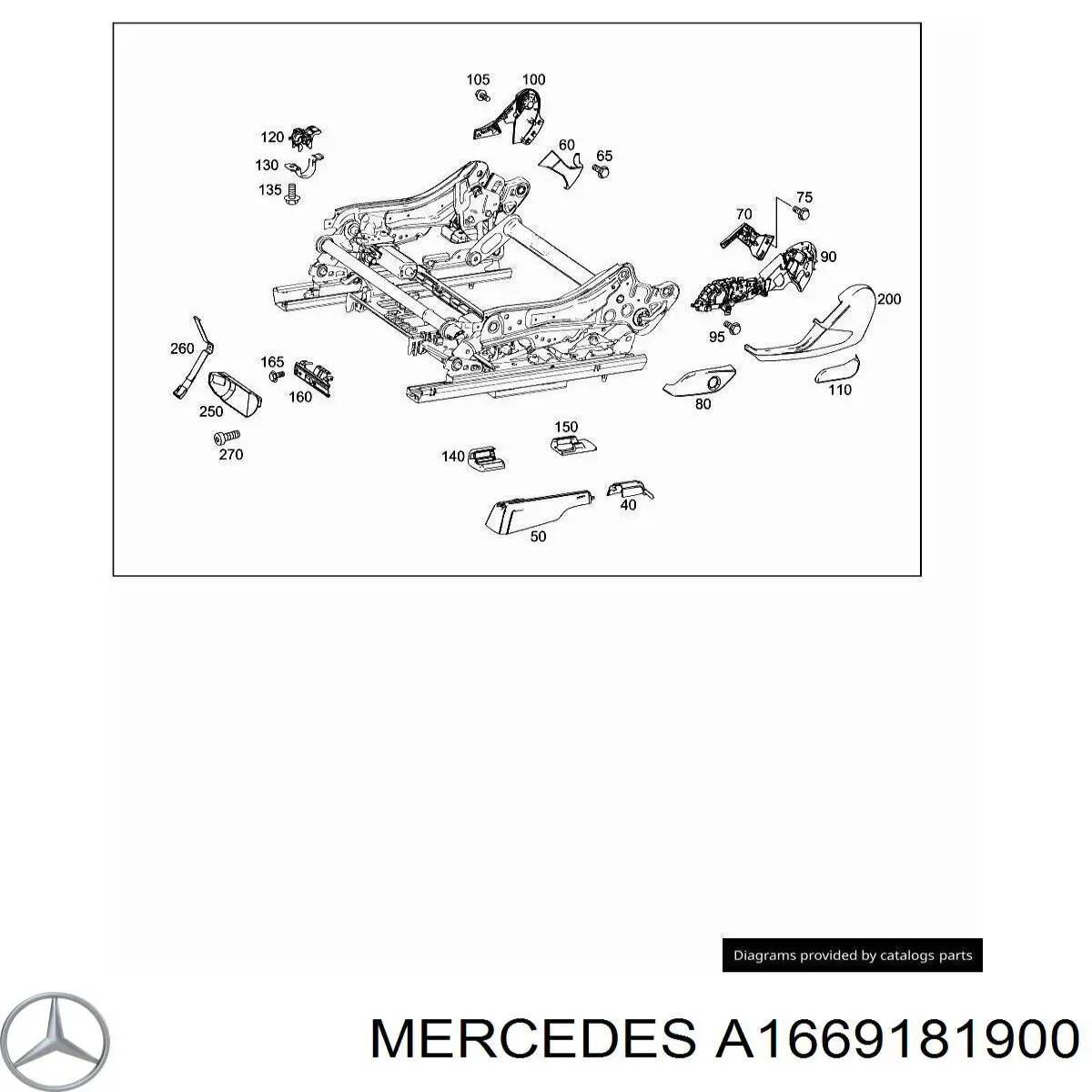 Купити A1669181900 Mercedes 