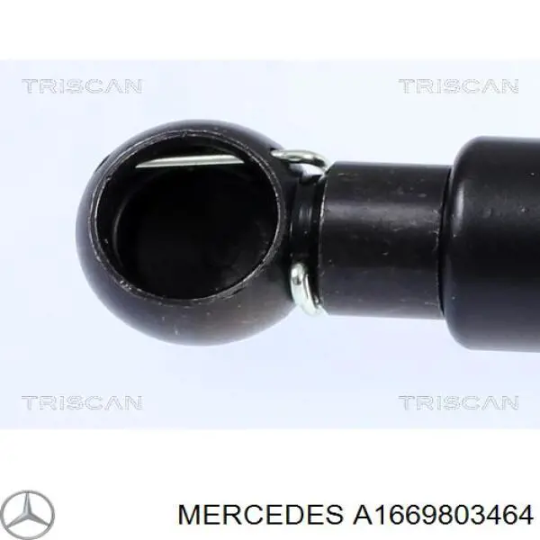 A1669803464 Mercedes амортизатор кришки багажника/ двері 3/5-ї задньої