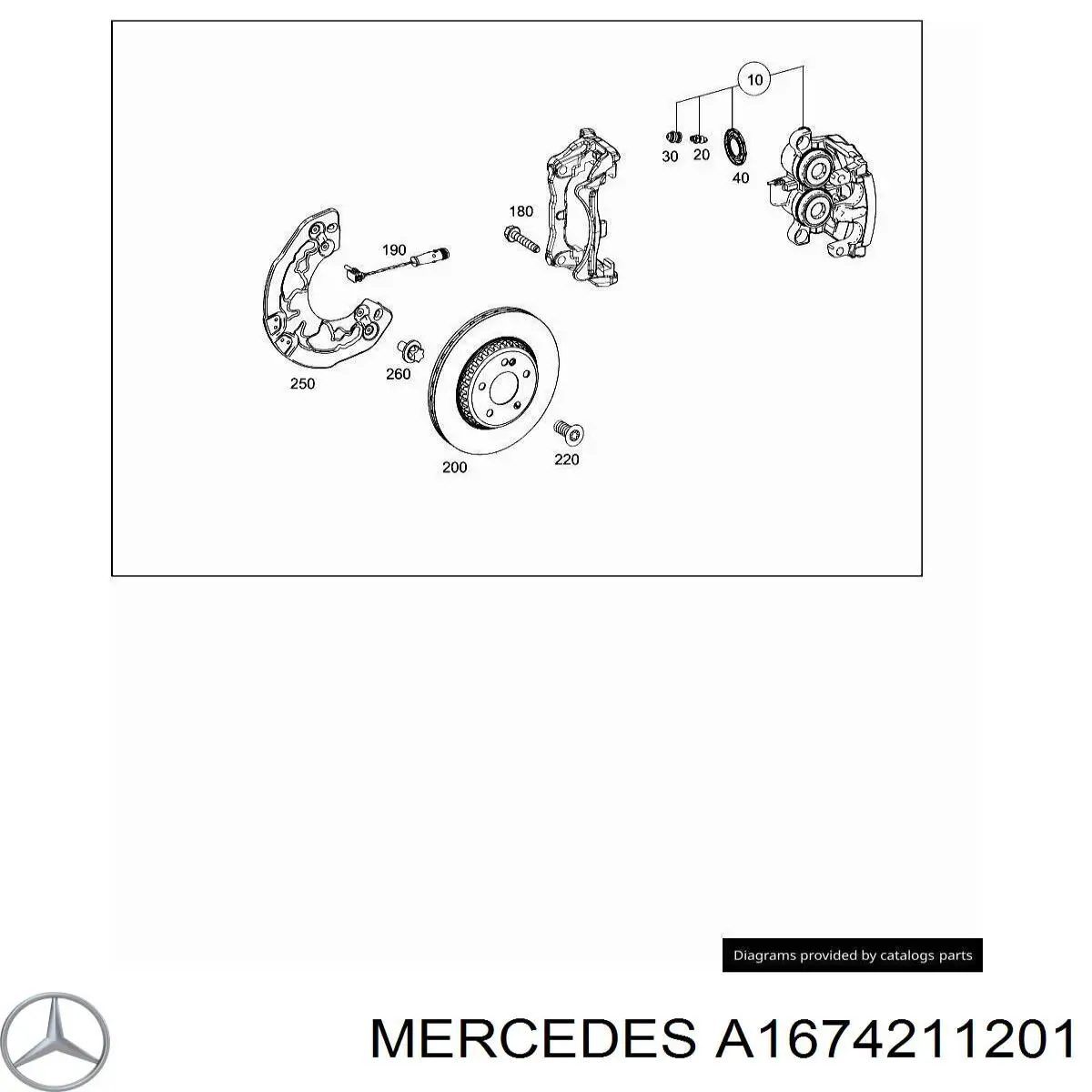 A1674211201 Mercedes Гальмо дискове переднє