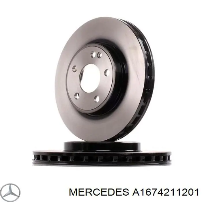 Диск переднього гальма Mercedes A1674211201 ціна, від 318.23 USD