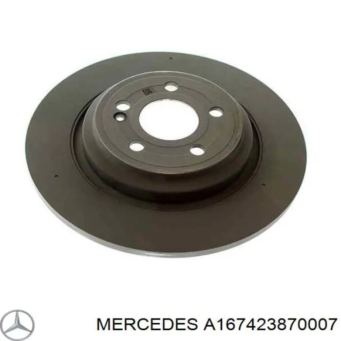 Диск гальмівний задній на Mercedes ML/GLE (W167)
