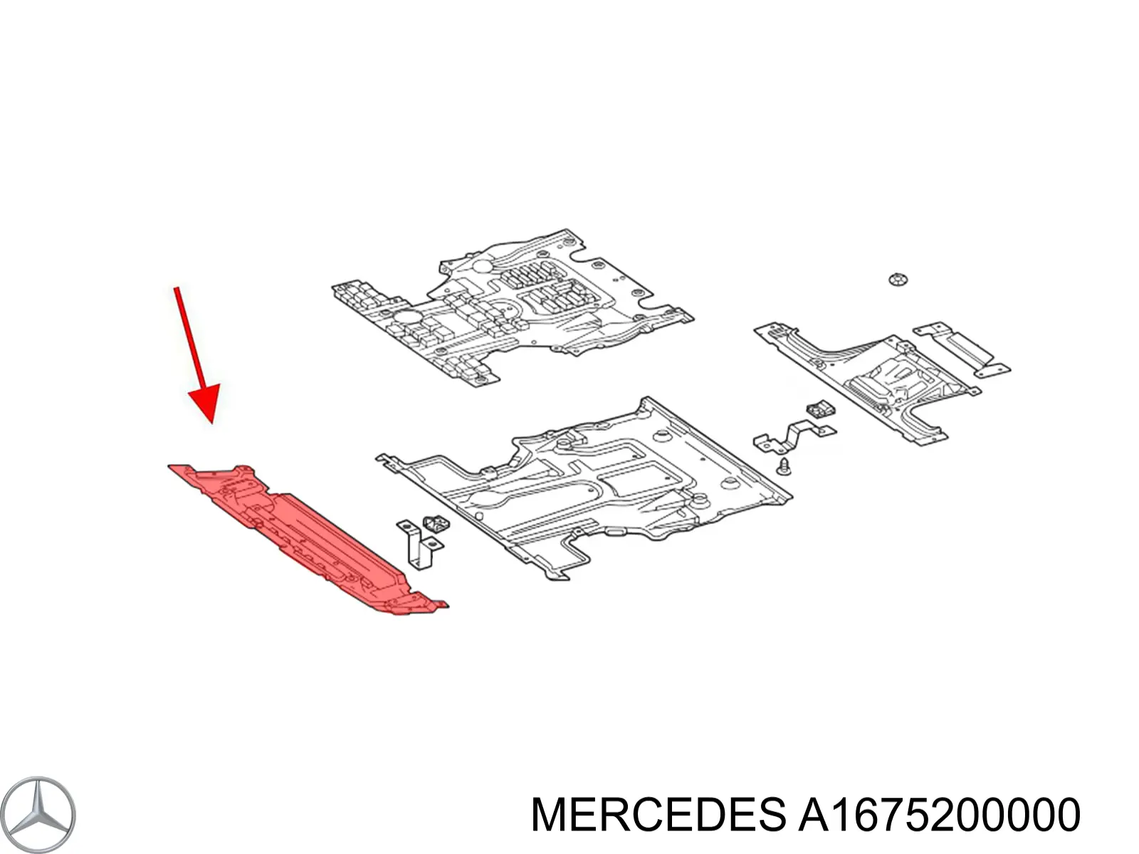 Кенгурятник Mercedes A1675200000 ціна, від 126.69 USD