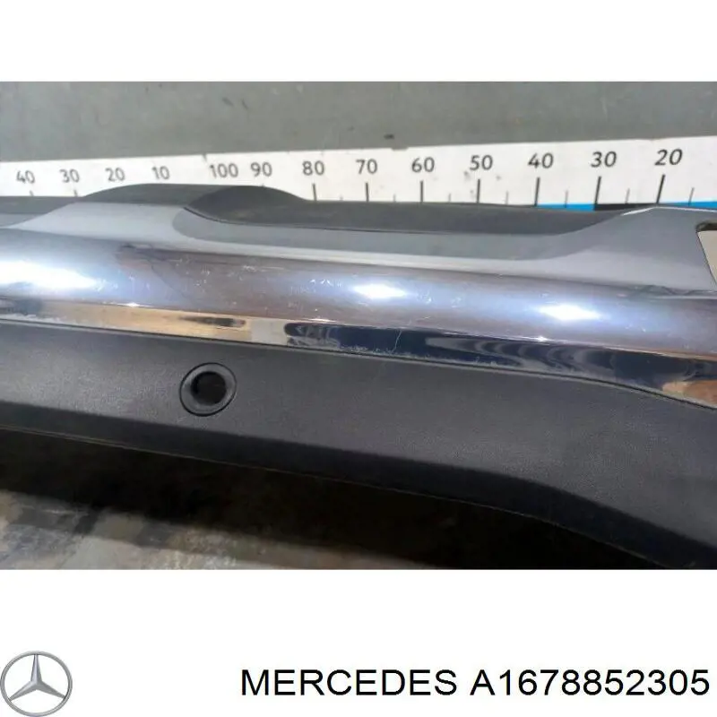A1678852305 Mercedes Бампер задній, нижня частина