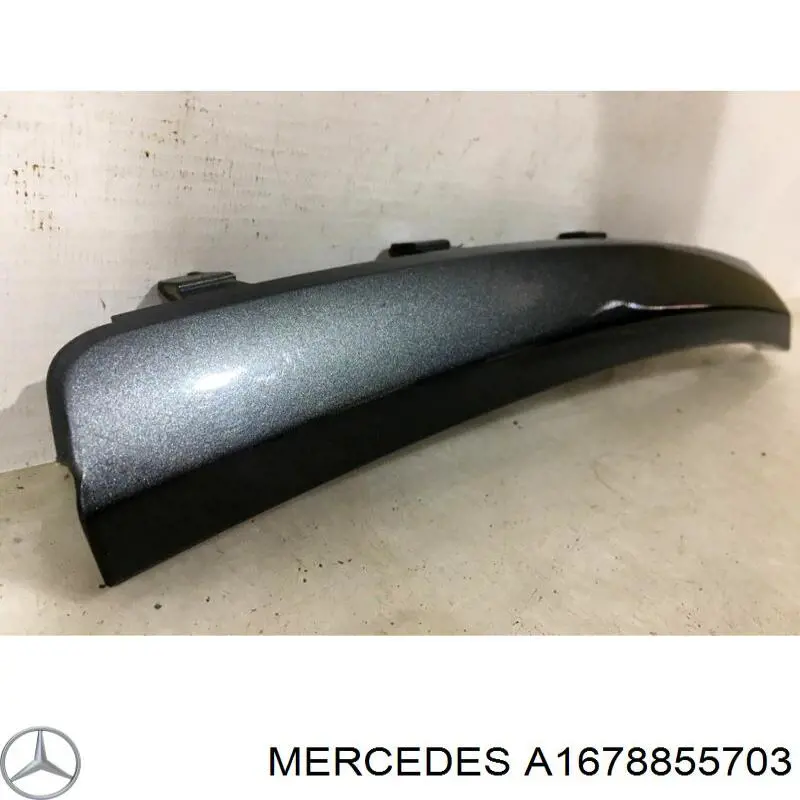 A1678855703 Mercedes Молдинг бампера переднього, лівий