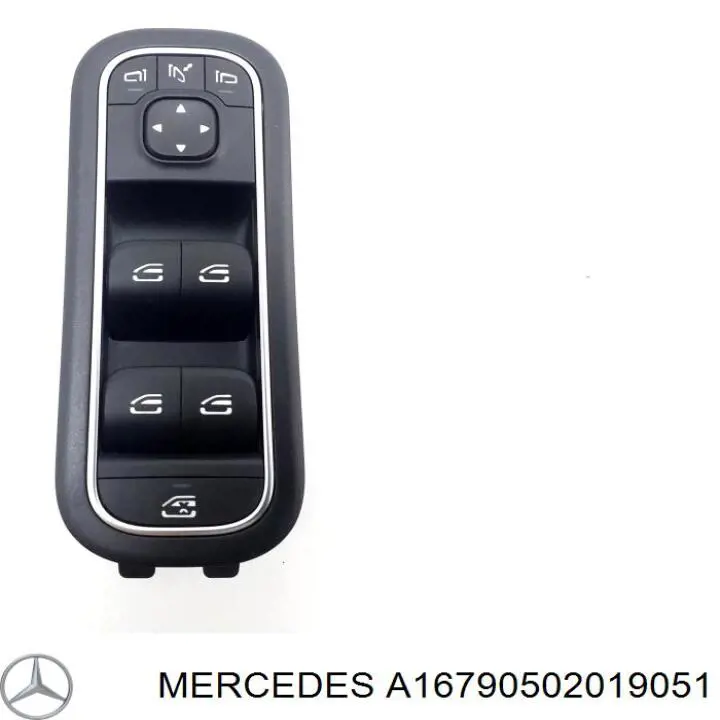 Купити A16790502019051 Mercedes Кнопка вмикання двигуна склопідіймача передня права
