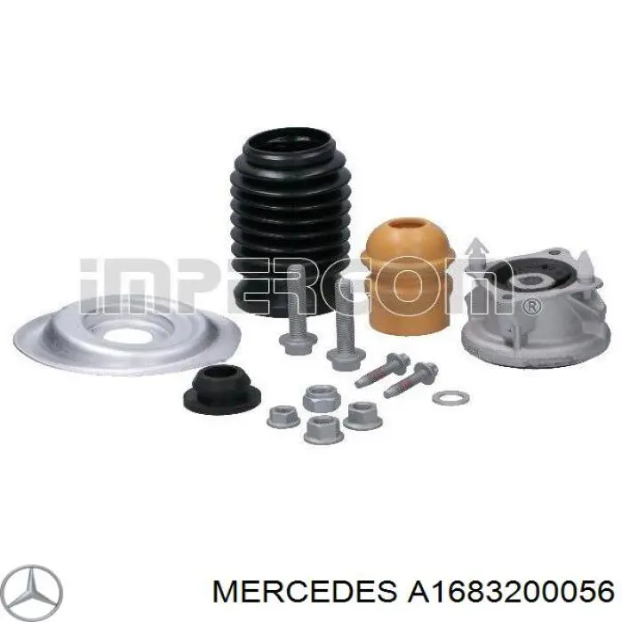 Опора стійки амортизатора переднього Mercedes A1683200056 ціна, від 54.69 USD