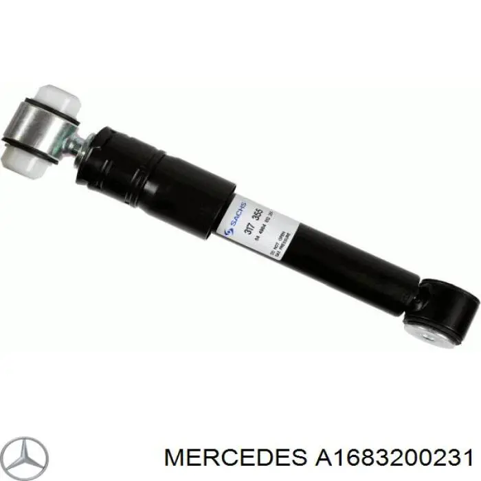 Купити A1683200231 Mercedes Стійка амортизатора задня