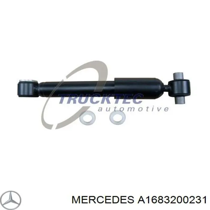 A1683200231 Mercedes Амортизатори задні