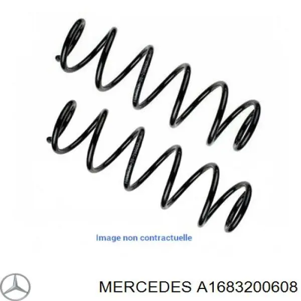 Пружина задня A1683200608 Mercedes