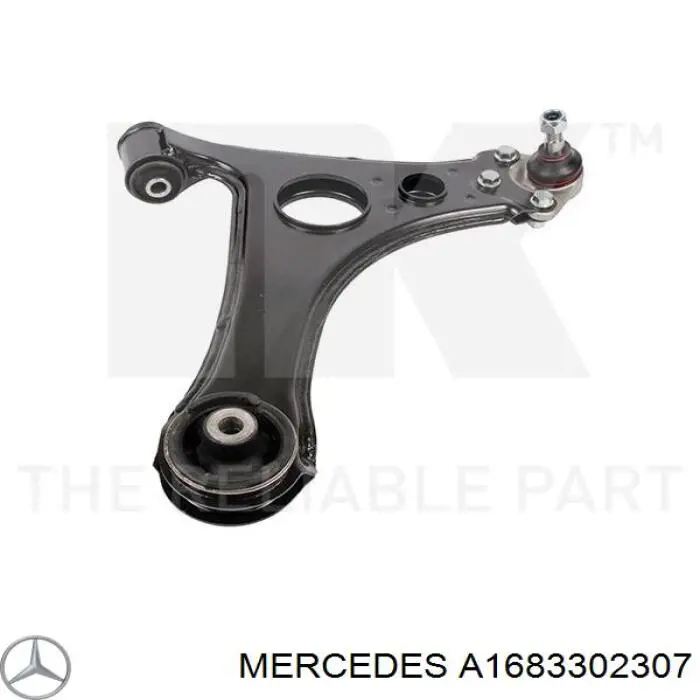 Важіль передній лівий Mercedes A1683302307 ціна, від 43.26 USD