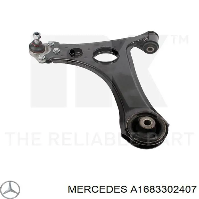 A1683302407 Mercedes Важіль передньої підвіски нижній, правий