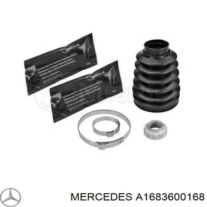 Купити A1683600168 Mercedes Пильник шарніра кутових швидкостей внутрішній передній