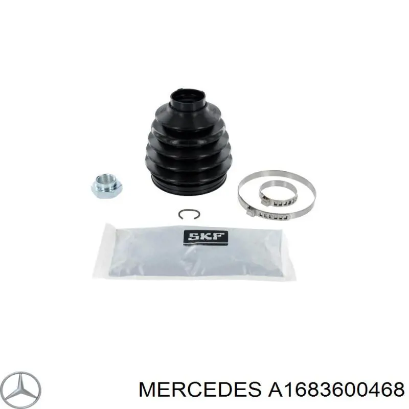 Пильник шарніра кутових швидкостей зовнішній передній Mercedes A1683600468 ціна, від 15.34 USD