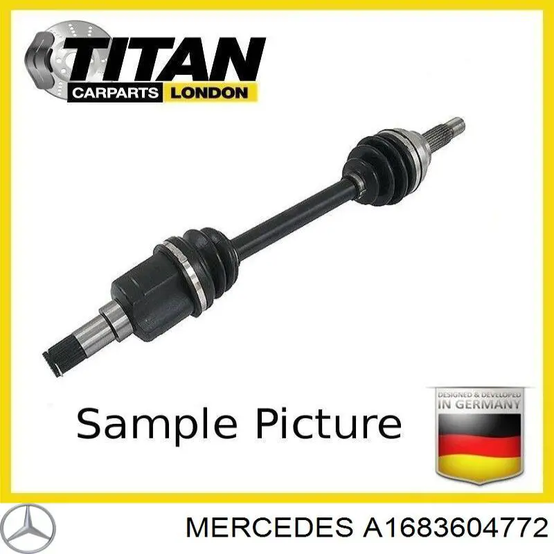 A1683603472 Mercedes Привід передній правий