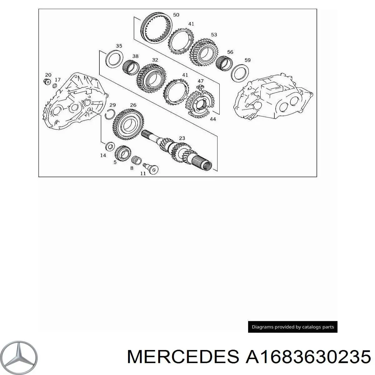 Синхронізатор 1/2-ї передачі Mercedes A1683630235 ціна, від 10.27 USD