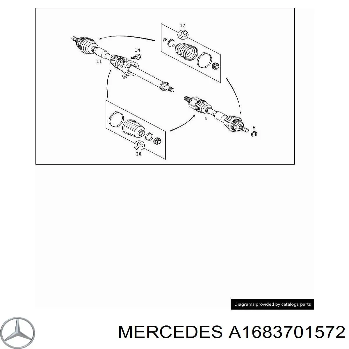 Привід передній лівий Trakmotive/Surtrack 300460 ціна, від 71.11 USD