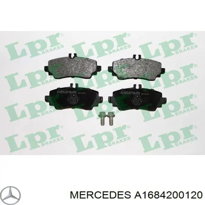 Гальмівні колодки Mercedes A1684200120 ціна, від 25.18 USD