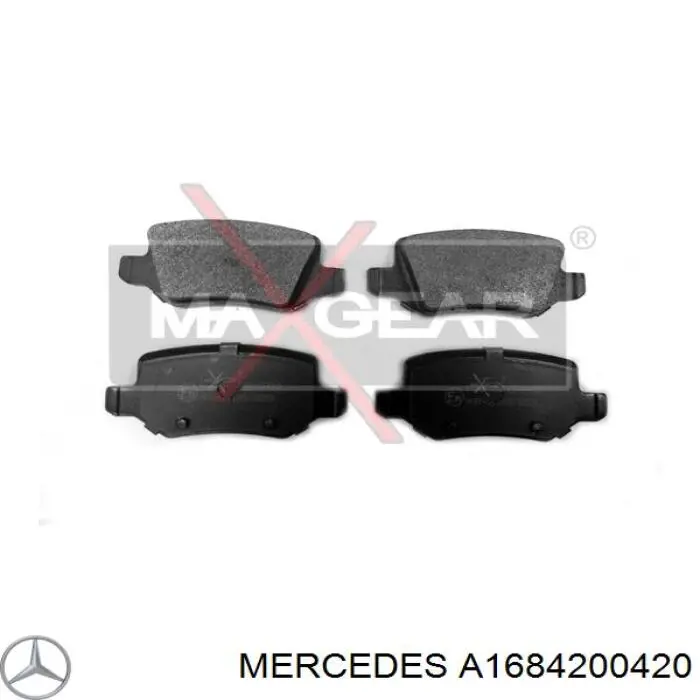 Задні гальмівні колодки Mercedes A1684200420 ціна, від 20.79 USD