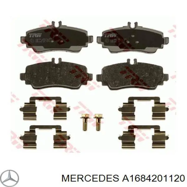 A1684201120 Mercedes Передні гальмівні колодки
