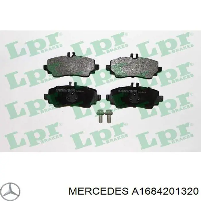 Гальмівні колодки Mercedes A1684201320 ціна, від 26.49 USD