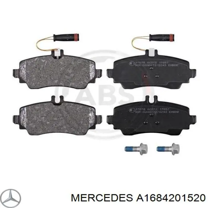 A1684201520 Mercedes Передні гальмівні колодки