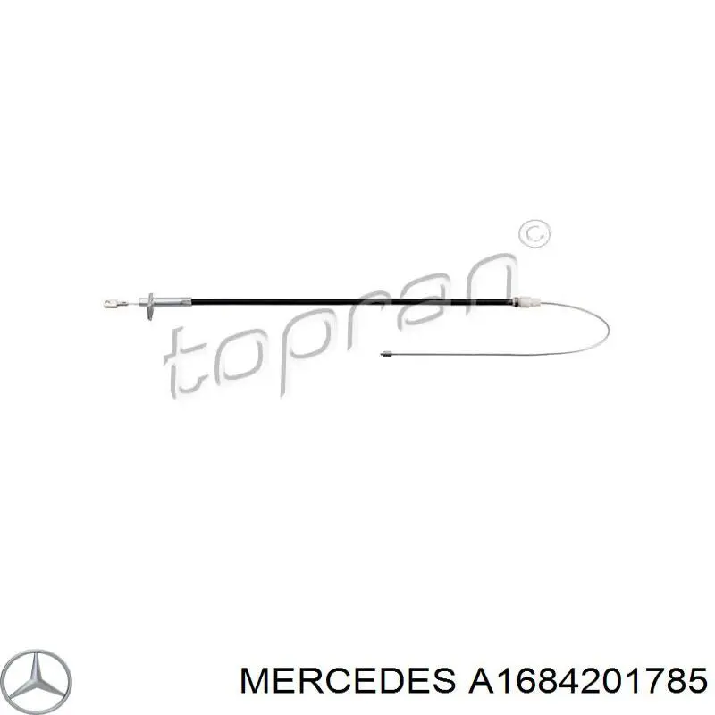 Купити A1684201785 Mercedes Трос ручного гальма задній, лівий