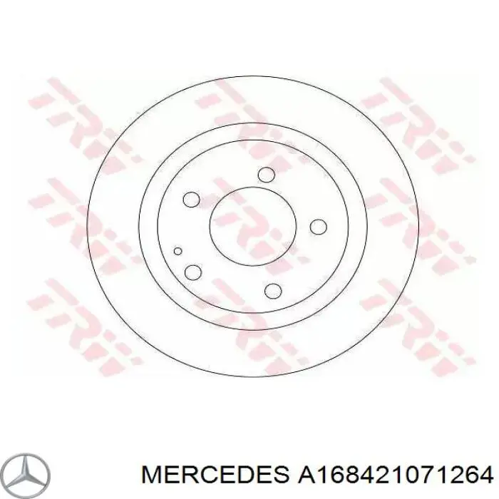 Гальмівні диски передні A168421071264 Mercedes