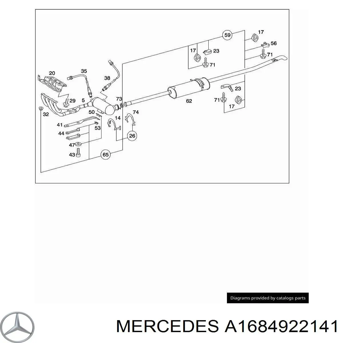 Купити A1684922141 Mercedes 
