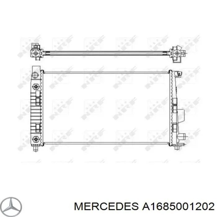 Радіатор основний Mercedes A1685001202 ціна, від 60.11 USD