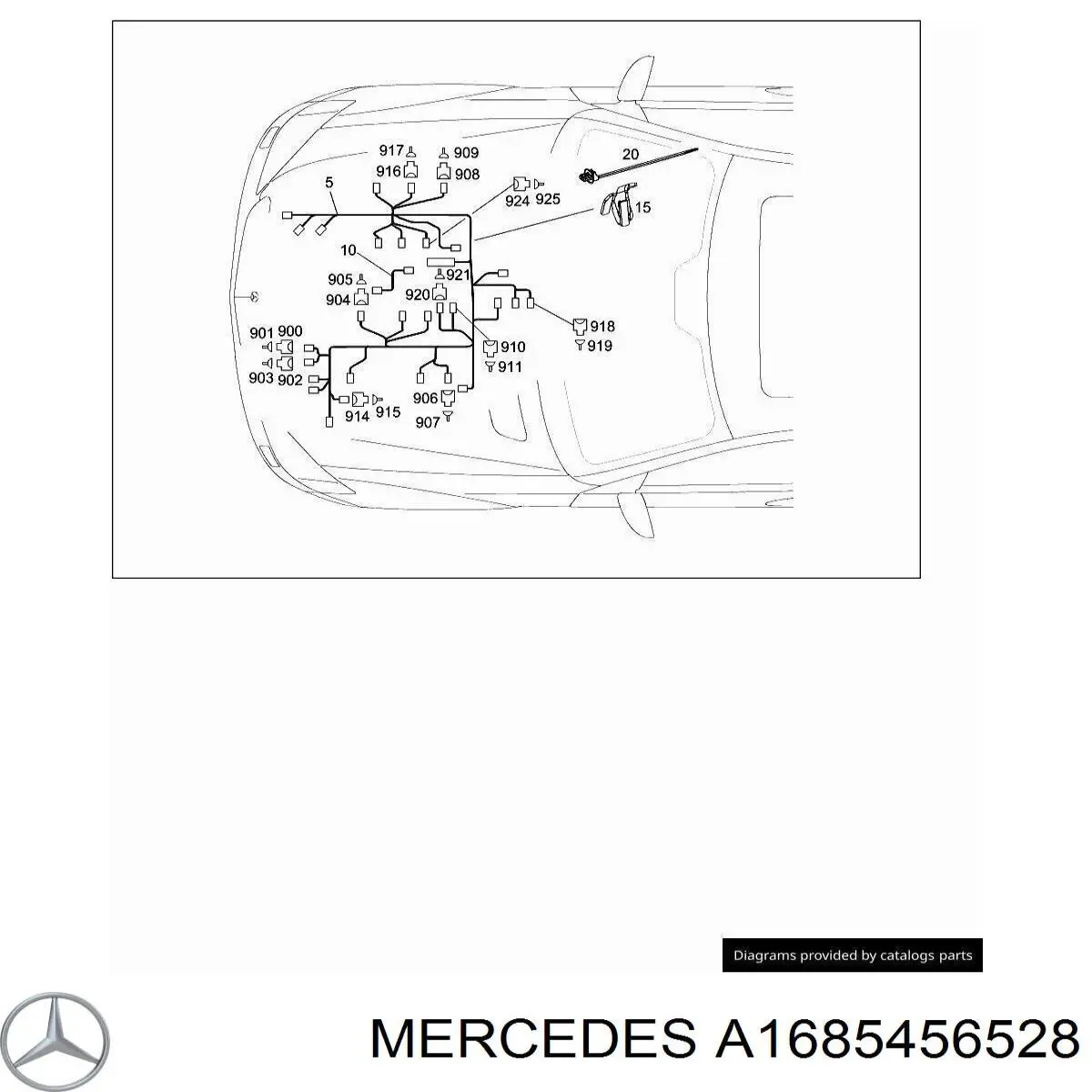  Mercedes A1685456528 ціна, від 2.81 USD