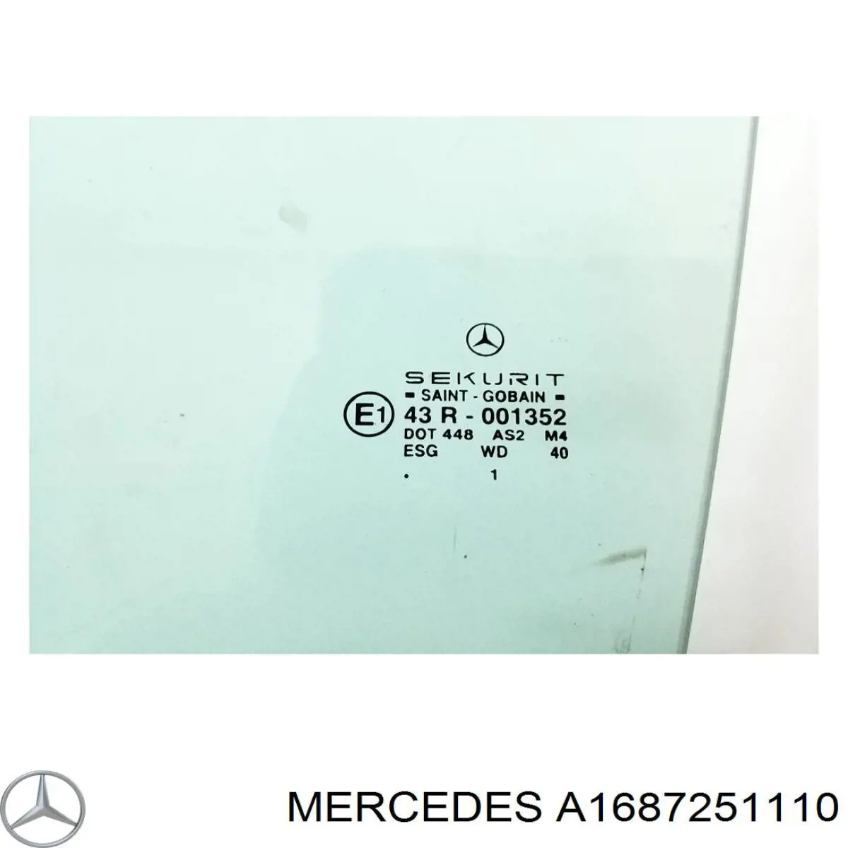 Купити A1687251110 Mercedes Скло та ущільнювачі скла вітрового правого/лівого