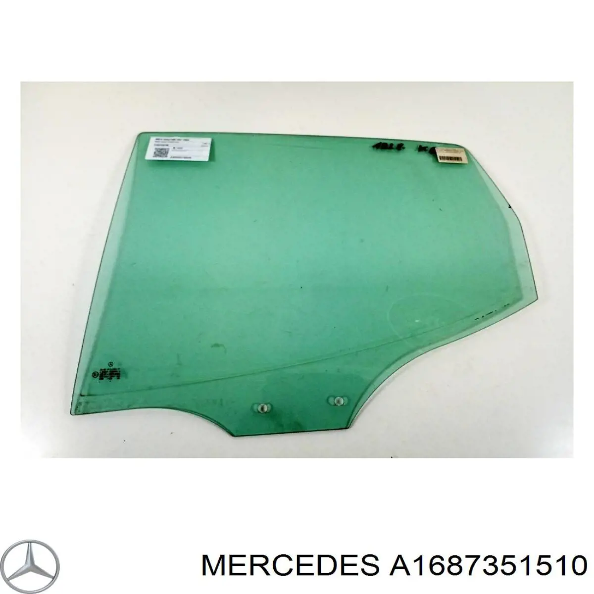 A1687351510 Mercedes Скло задніх дверей, лівих