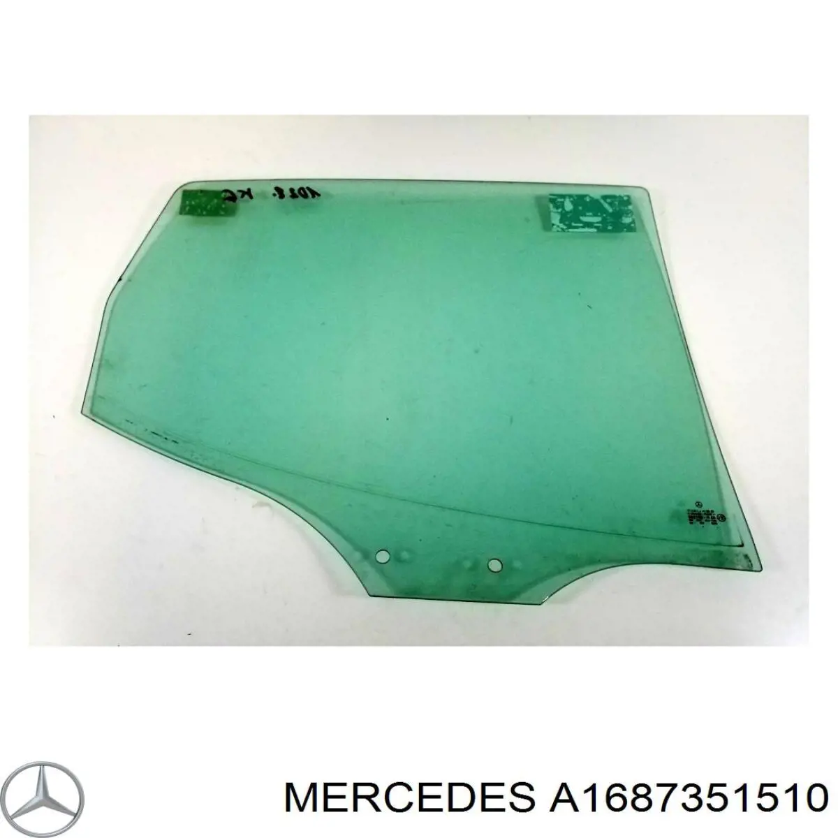 Скло задньої двері лівої Mercedes A1687351510 ціна, від 19.00 USD
