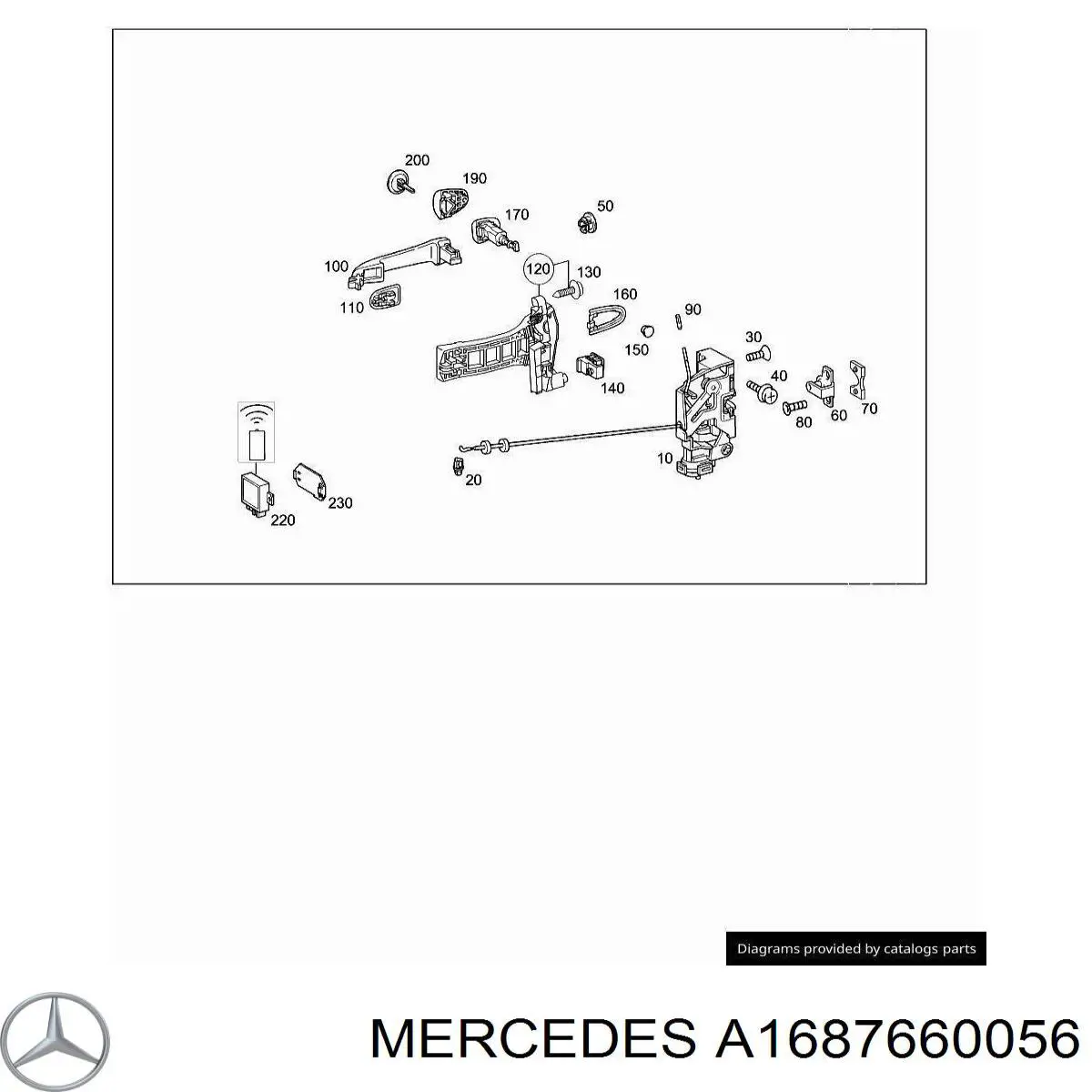  Mercedes A1687660056 ціна, від 1.41 USD