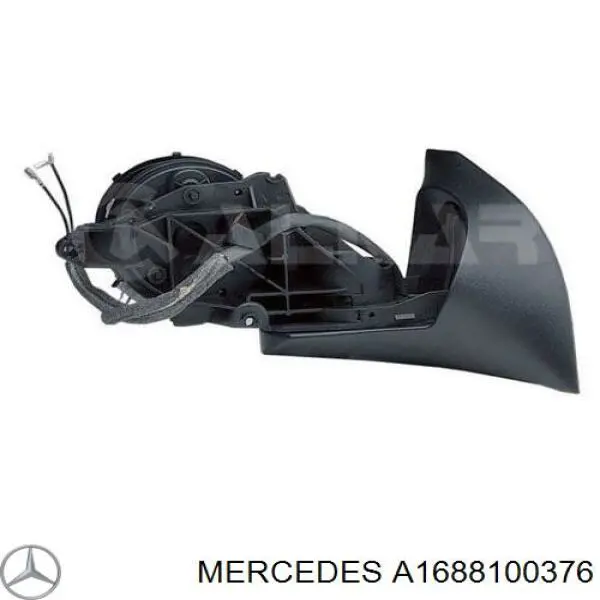 Бічне дзеркало заднього виду на Mercedes A W168