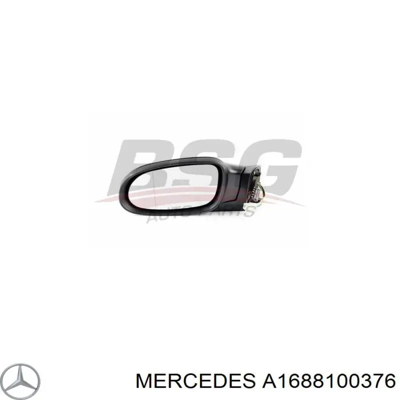 Ліве бічне дзеркало Mercedes A1688100376 ціна, від 11.54 USD
