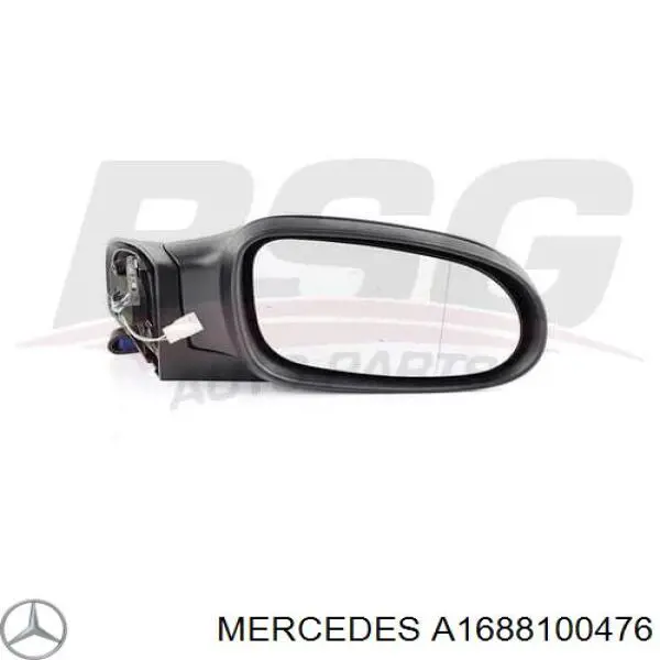 Праве бічне дзеркало Mercedes A1688100476 ціна, від 956.82 USD
