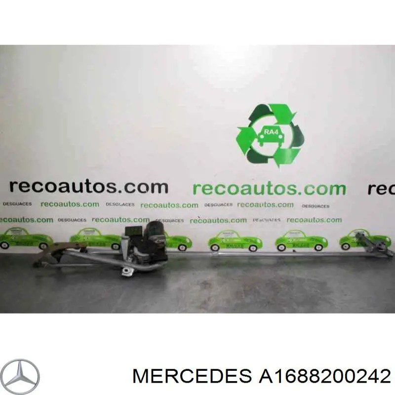 Двигун склоочисника лобового скла (трапеції) A1688200242 Mercedes