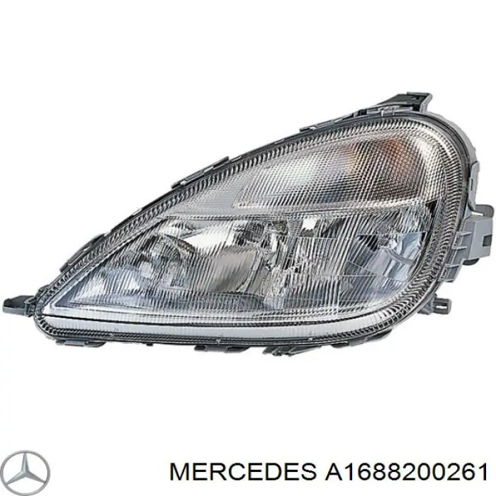 Купити A1688200261 Mercedes Права блок фара