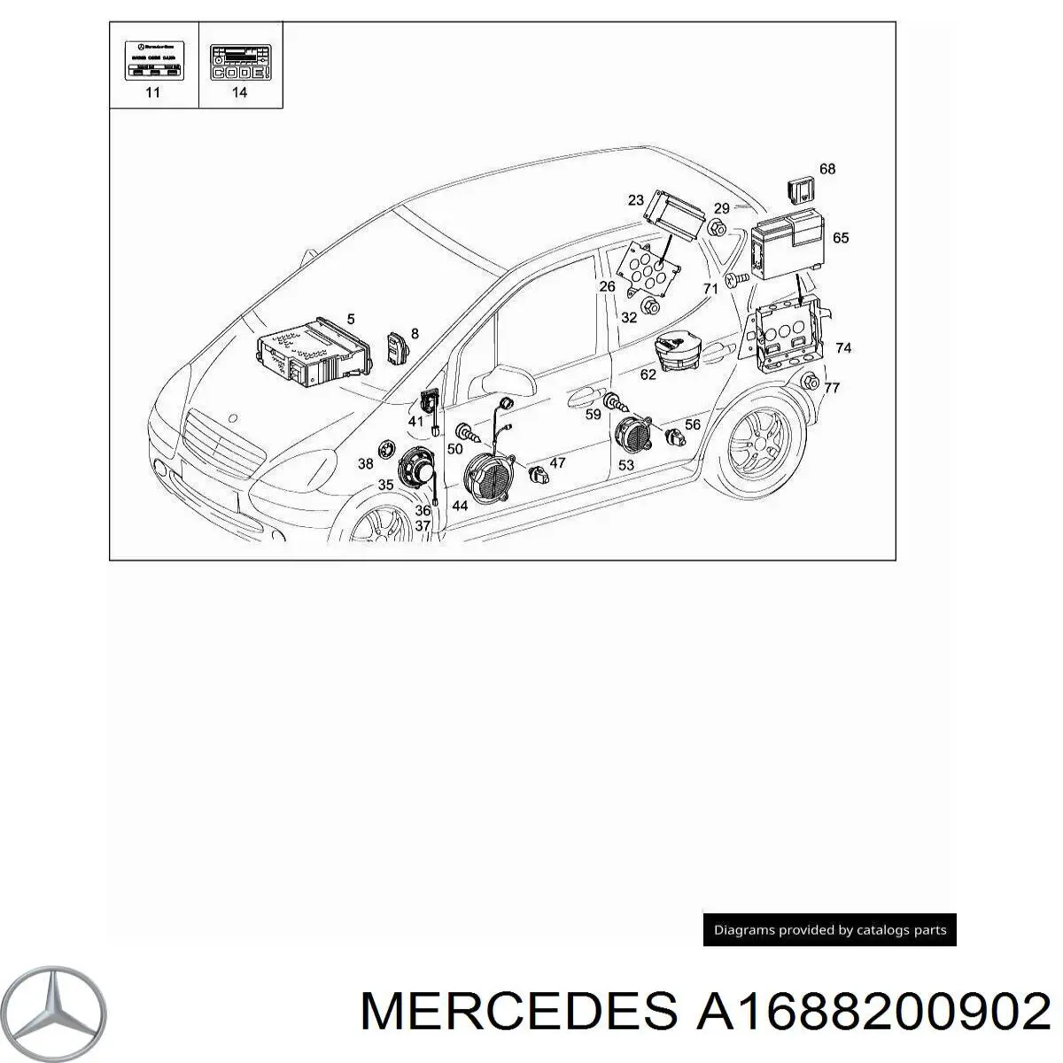 A1688200902 Mercedes 