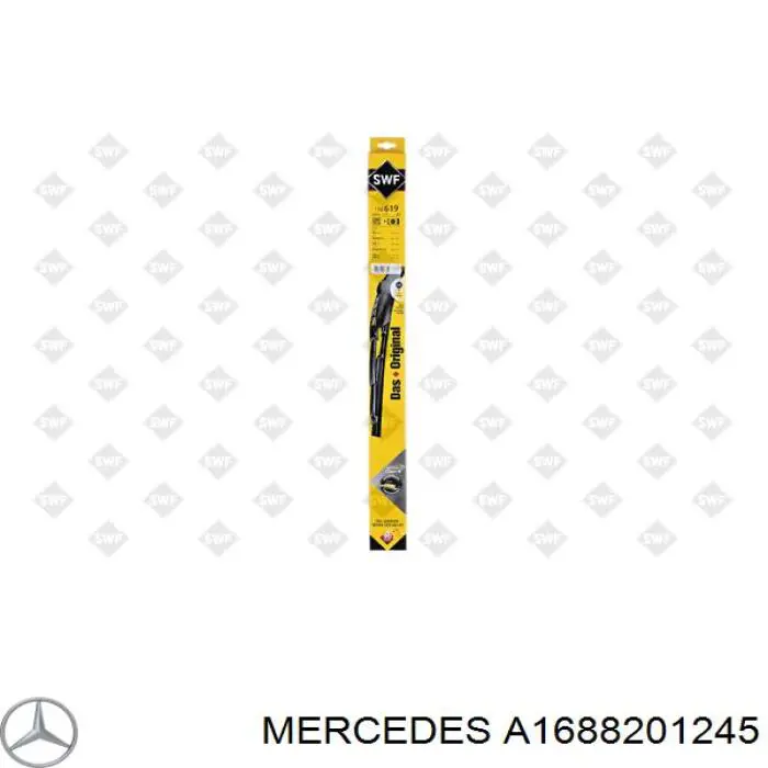 A1688201245 Mercedes щітка-двірник лобового скла, водійська
