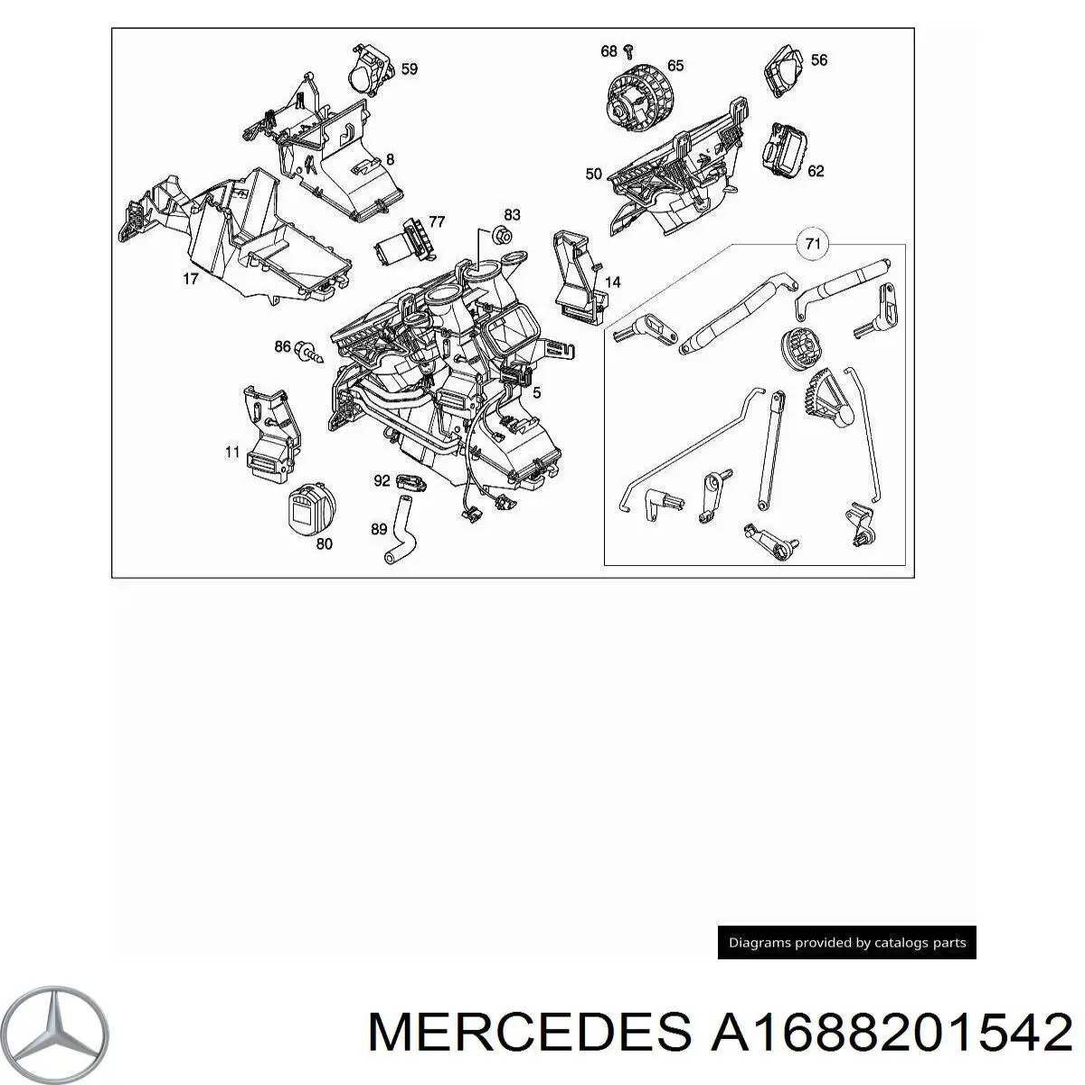 Купити A1688201542 Mercedes 