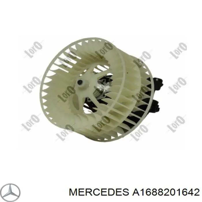 A1688201642 Mercedes двигун вентилятора пічки (обігрівача салону)