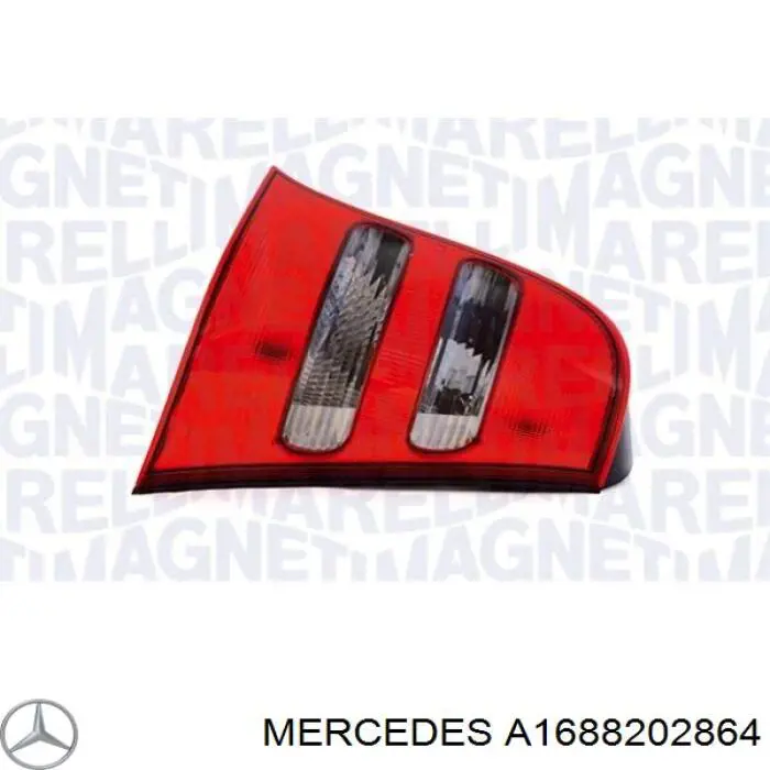 Задні ліхтарі Mercedes A1688202864 ціна, від 42.17 USD