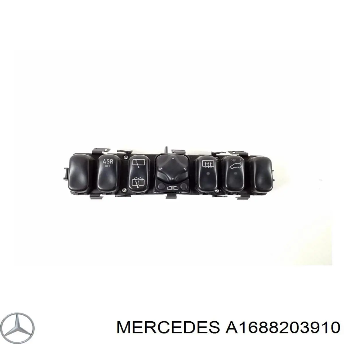 Купити A1688203710 Mercedes Кнопковий блок керування склопідіймачами центральної консолі