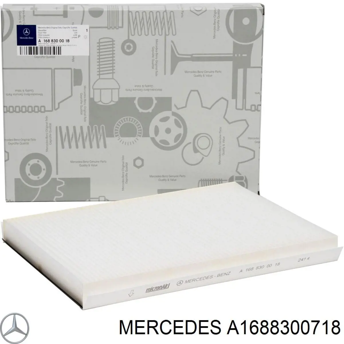 Фільтр повітряний обігрівача Mercedes A1688300718 ціна, від 15.57 USD