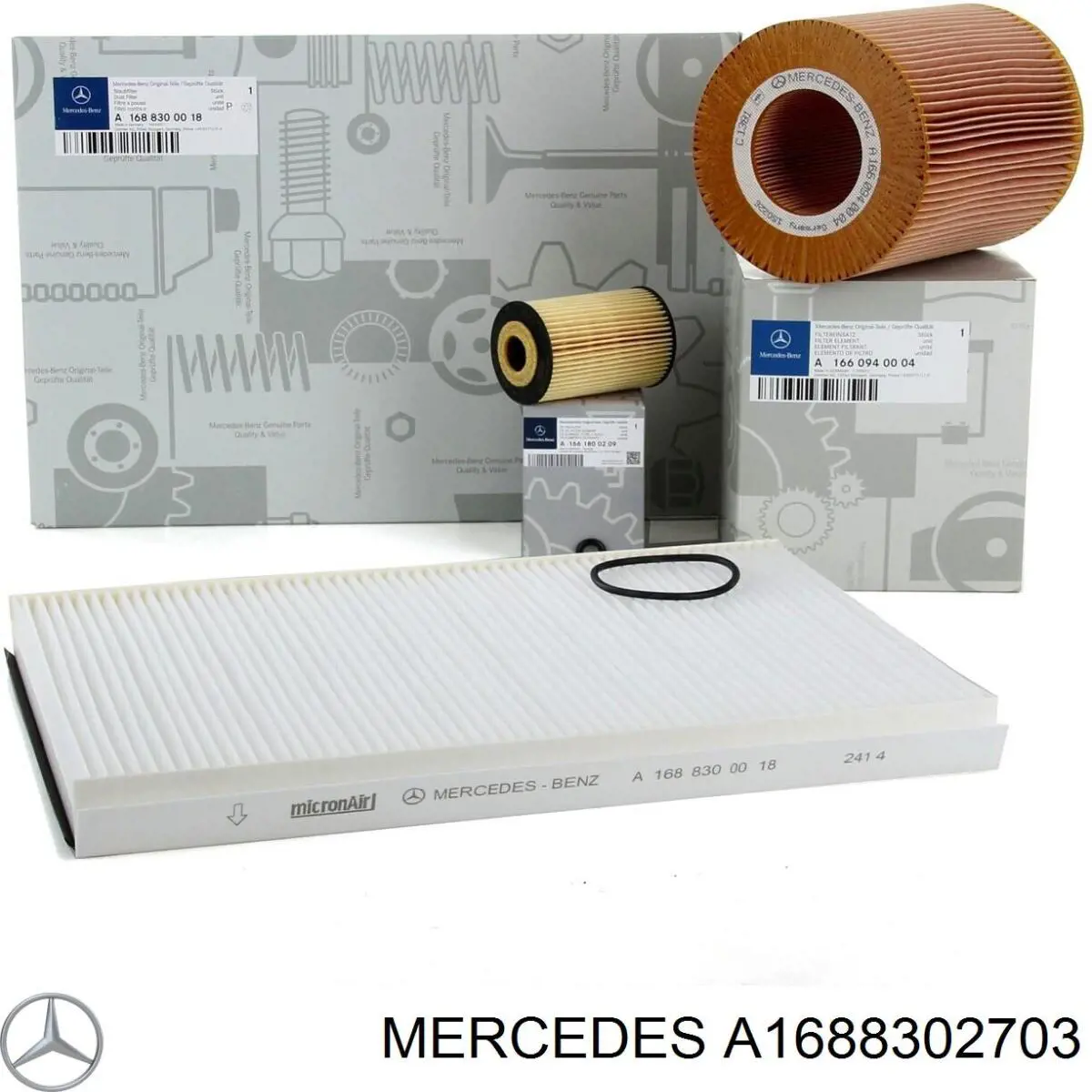 A1688302703 Mercedes Внутрішньосалонний фільтр